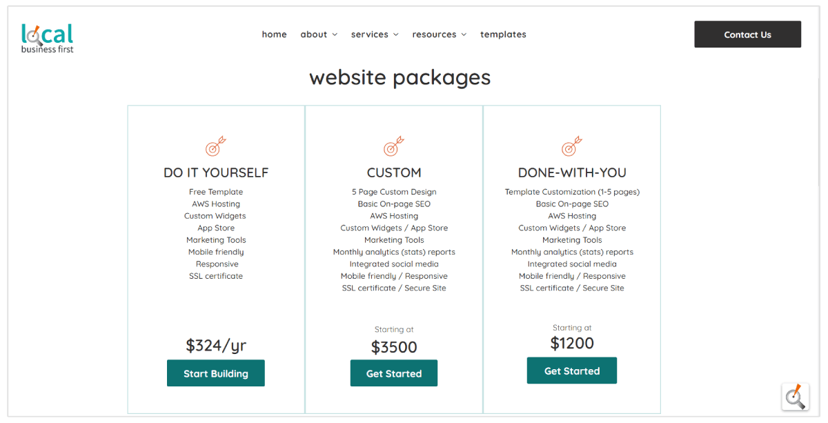coût de conception de site web